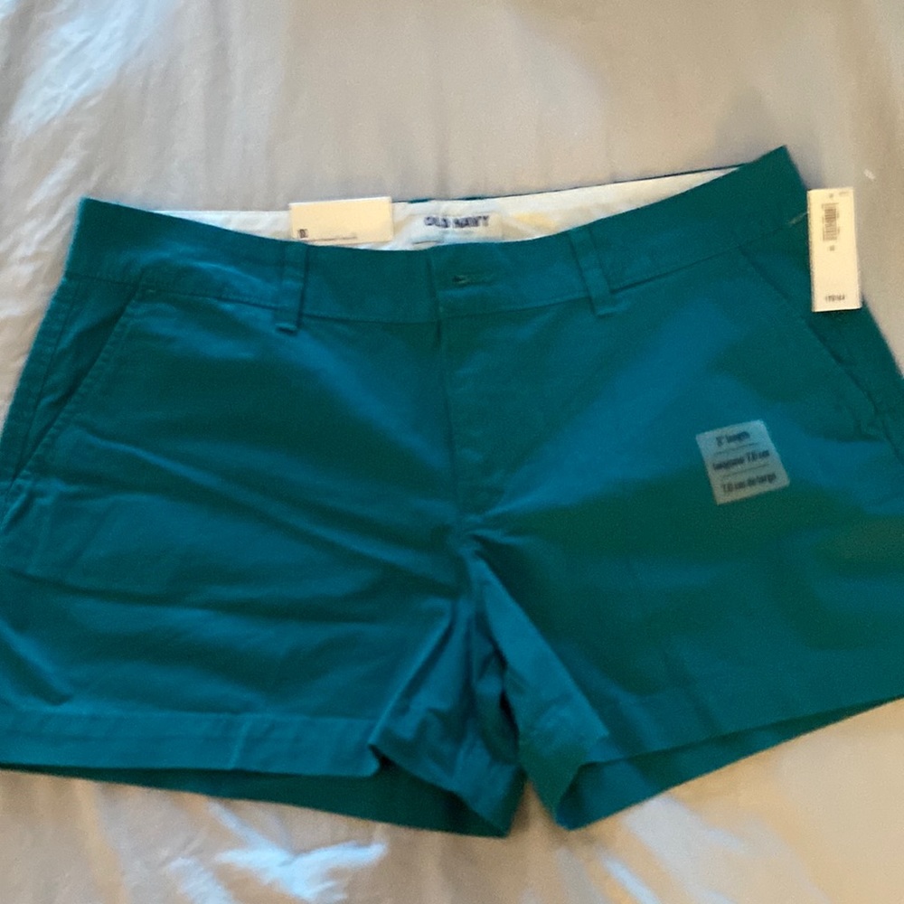 NEW 3” Teal Shorts size 10